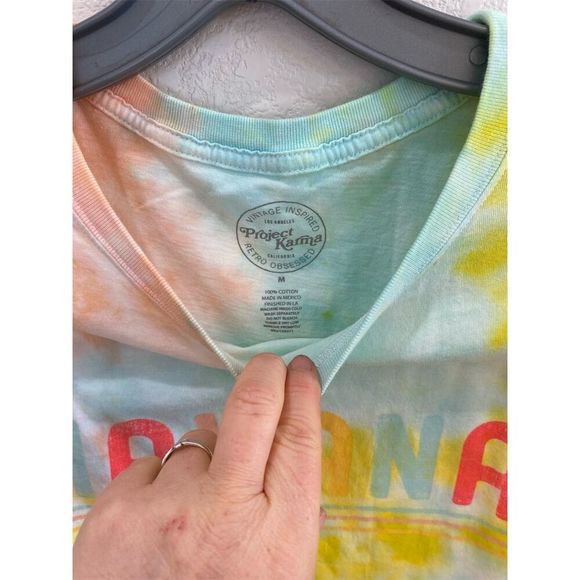 Recycled Karma Unisex Tie Dye Retro Graphic T-Shirt Multicolor Size M - Picture 4 of 5